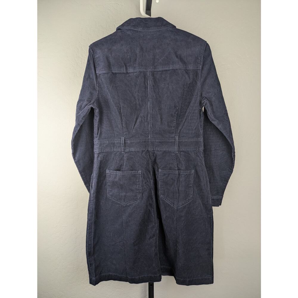 Boden Long navy blue Amanda Cord Short Dress cotton blend - Picture 5 of 10